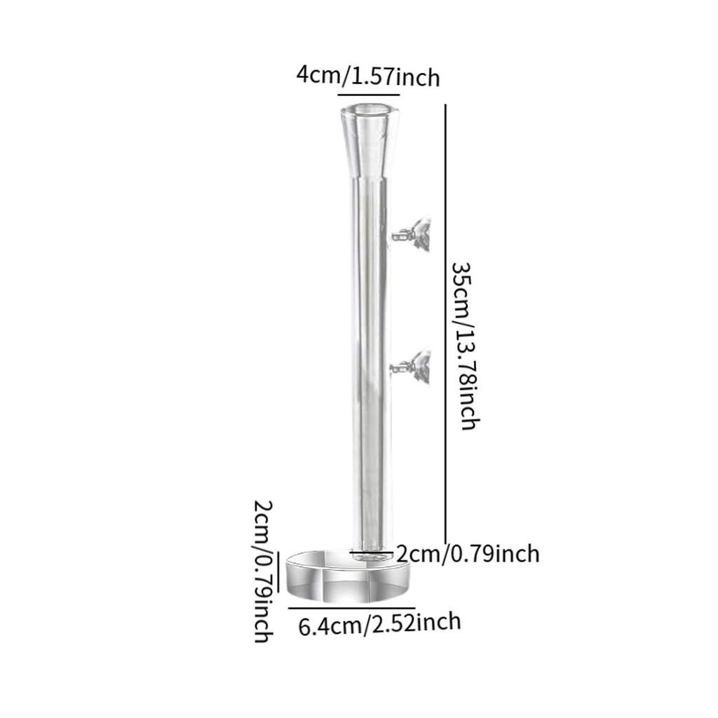 Aquarium Feeder Tube Easy to Use Fish Tank Accessories Multiuse Fish Food Container Transparent Feeding Tube for Spiders Fish