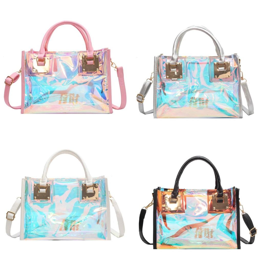 Dazzling Tote Colors Handbag Single Shoulder Crossbody Jelly Bag Fashion Women