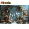 Mocsicka Photography Background Indoor Floral Boho Decor Baby Shower Maternity Adult Kids Art Portrait Backdrop Photo Studio