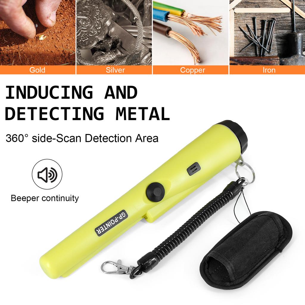 Wykrywacz Metalu Wysoka Czułość Przenośny Wodoodporny Ręczny GP-Pointer Detector Do Srebrnych Monet Złota Lokalizator