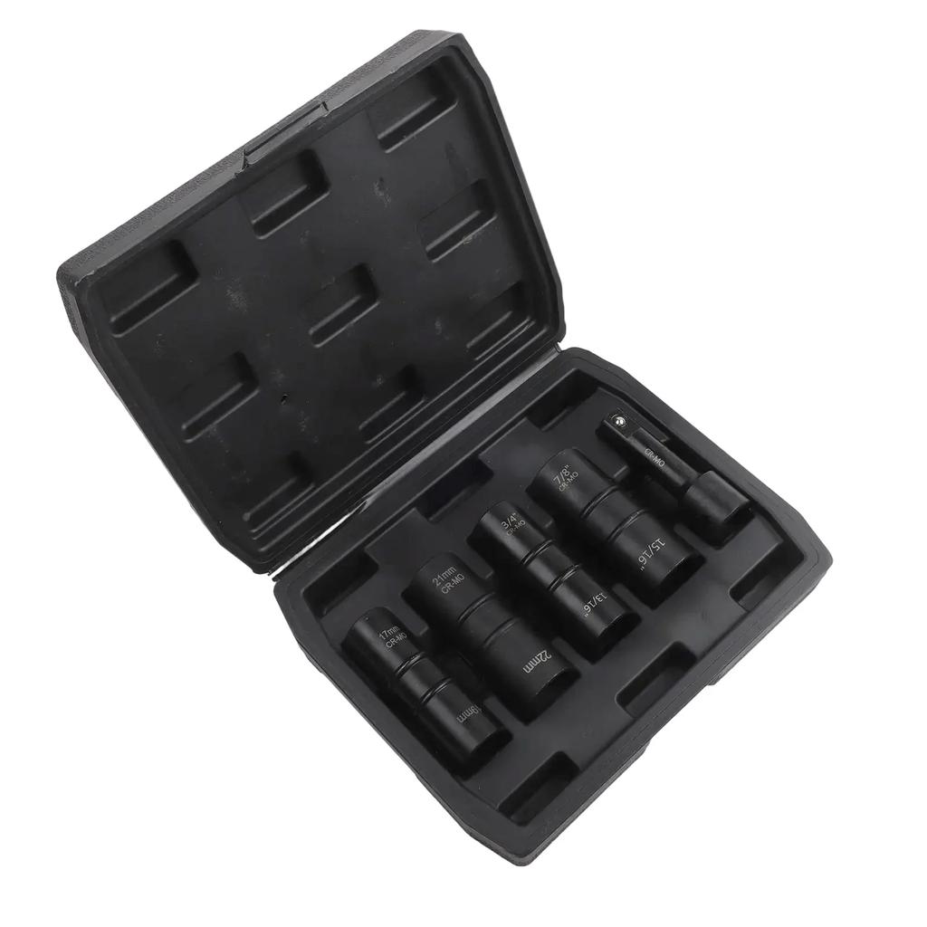 For Tire Changing Lug Nut Removal Tool Extension Bar 17mm 19mm Compatible With Power Tools Fits Common Lug Nut Sizes