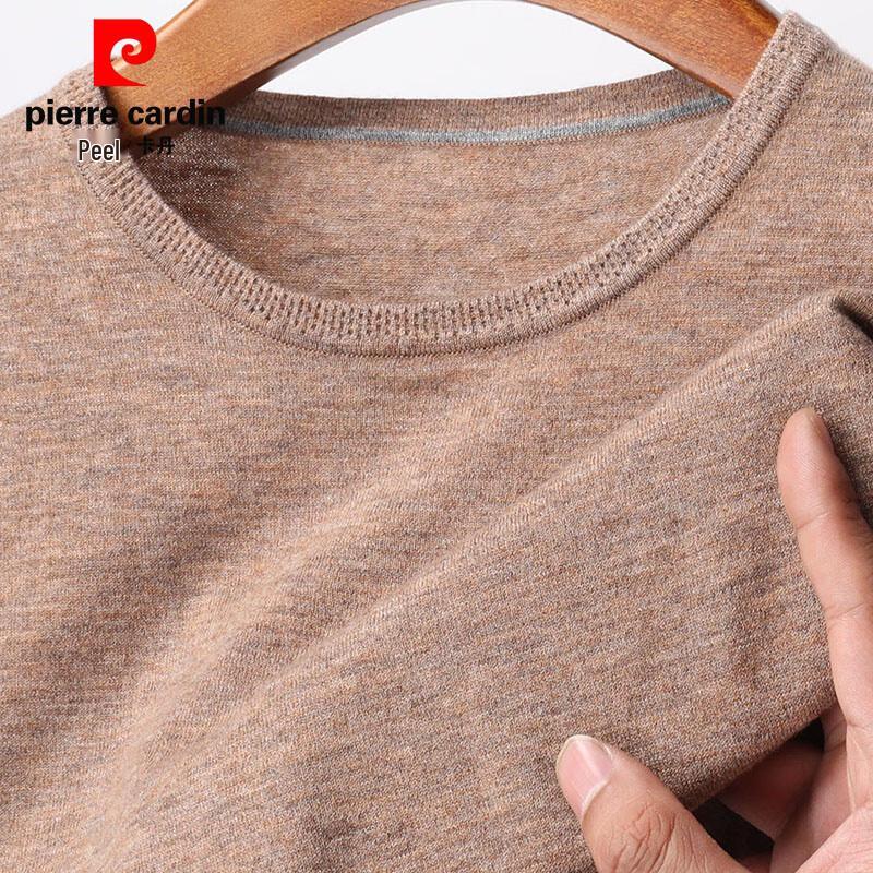 Pierre Cardin Men's 100% Pure Wool Short Sleeve Round Neck Sweater