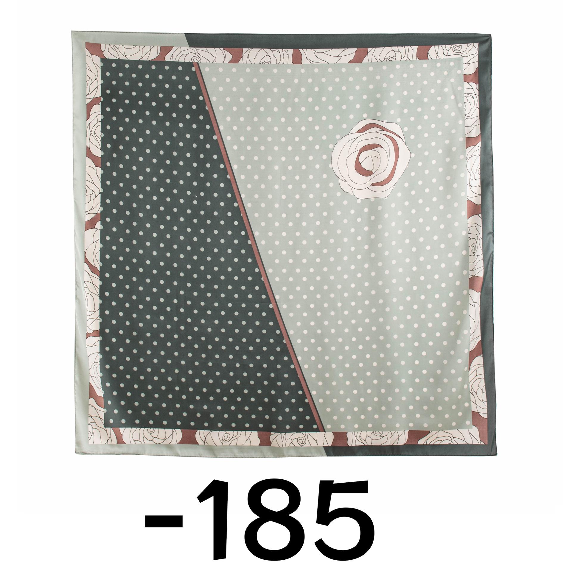 

90 * 90СМ темпераментный имитация шелкового шарфа весенний сочетающийся с рубашкой печатный шарф маленький квадратный шарф женский 90*90cm