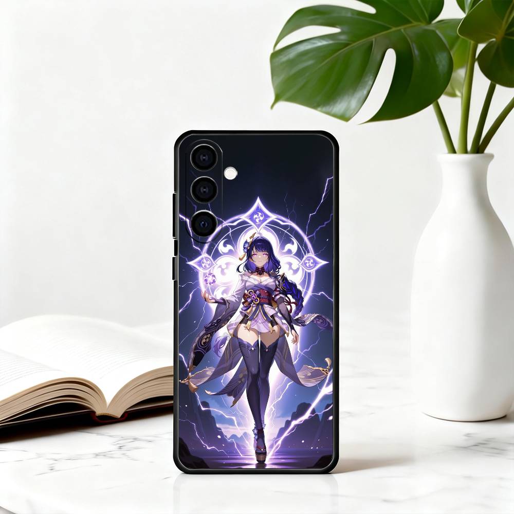 

G-Genshin R-Raiden S-Shogun I-Impact-rs Phone Case For Samsung Galaxy A73,A72,A71,A70,A53,A52,A51,Others Soft Black Cover Samsung a22 5g