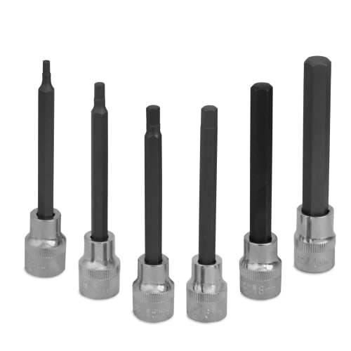 Tools Island TH518 Hex Bit 3/8" (9.5mm) 9.5sq Hex Bit Socket Set, Long