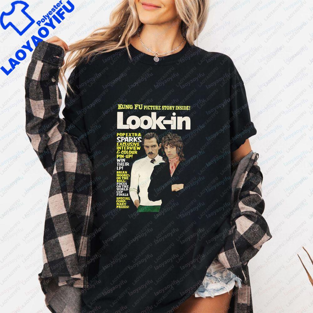 Sparks Band Rock Band Casual Stylish LongSleeved TShirt for Unisex and WoUnisex with Neutral Trendy Pattern In Large Size