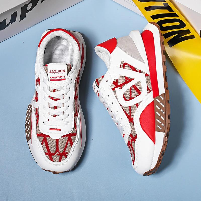 New Spring and Autumn Anti Slip Thick Sole Men's Forrest Gump Shoes Trendy Fashion Designer Brand Sports Shoes Breathable Size44