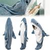 Hai-Decke für Erwachsene, tragbare warme Winterdecke mit Kapuze, Spielanzug-Einteiler, lustiger Schlafsack für Pyjama-Party
