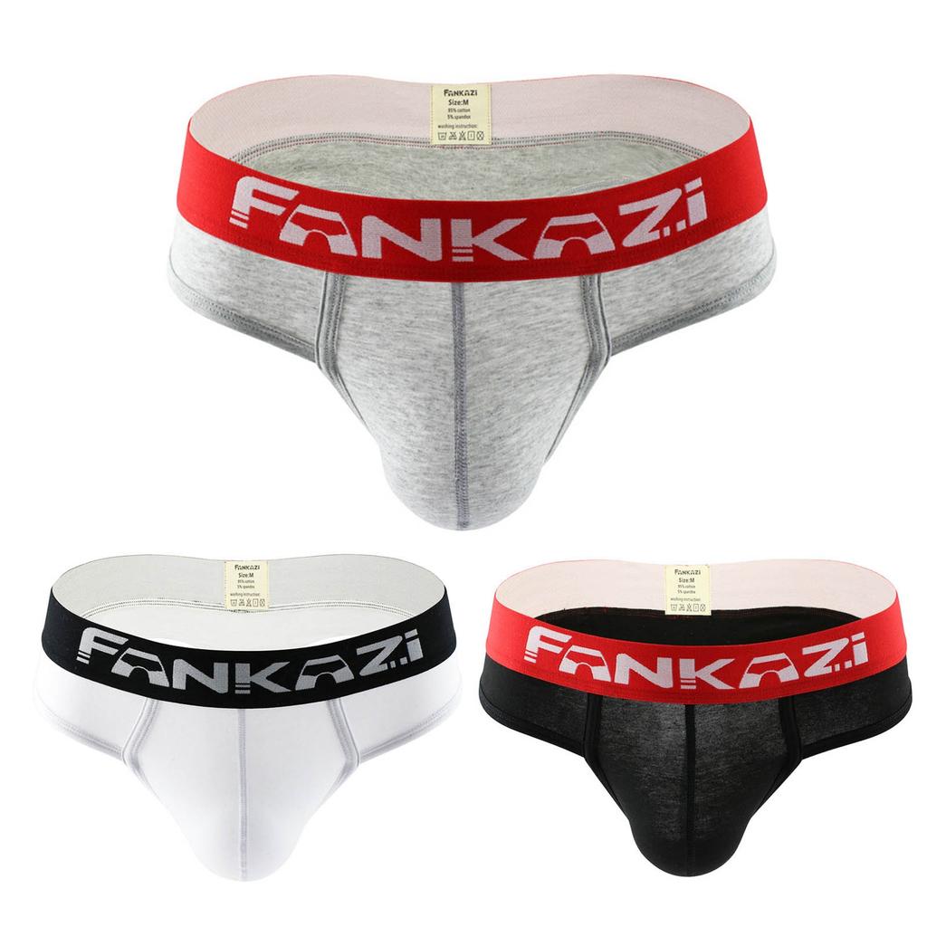 Men's Underwear, Youth Solid Color Sexy Underwear, Low Waisted Thong