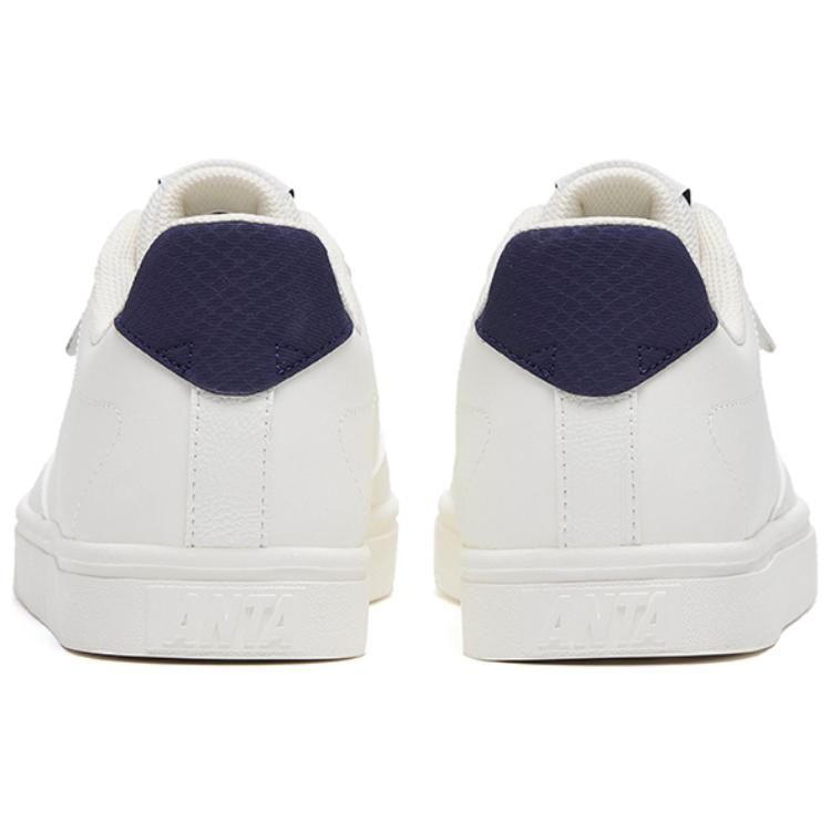 Anta Classic Versatile Slip-Resistant Durable Lightweight Low-Top Skate Shoes Women sneaker White Blue 122418015S-4