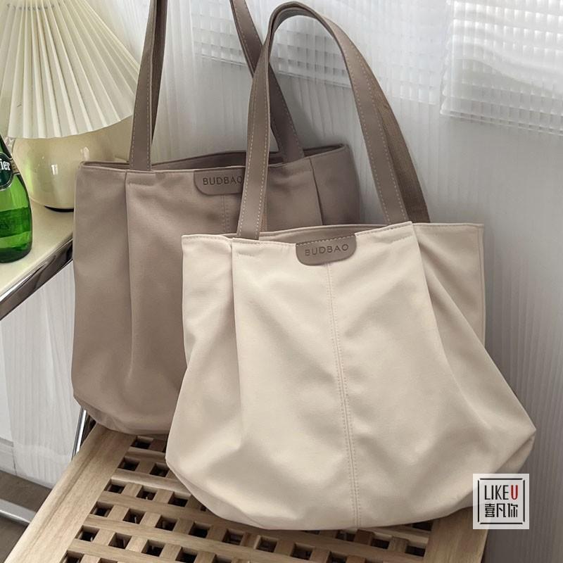 Large Capacity Canvas Tote Bags for Work Commuting Carrying Bag College Style Student Outfit Book Shoulder Bag Shopping Bag