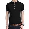 Sommer Koreanischer Stil Einfarbig Stehkragen Herren Kurzarm Poloshirt