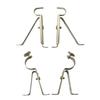 Metal Curtain Drapery Rod Bracket Accessories Wall Mounted Holder Hooks Set - for 15mm