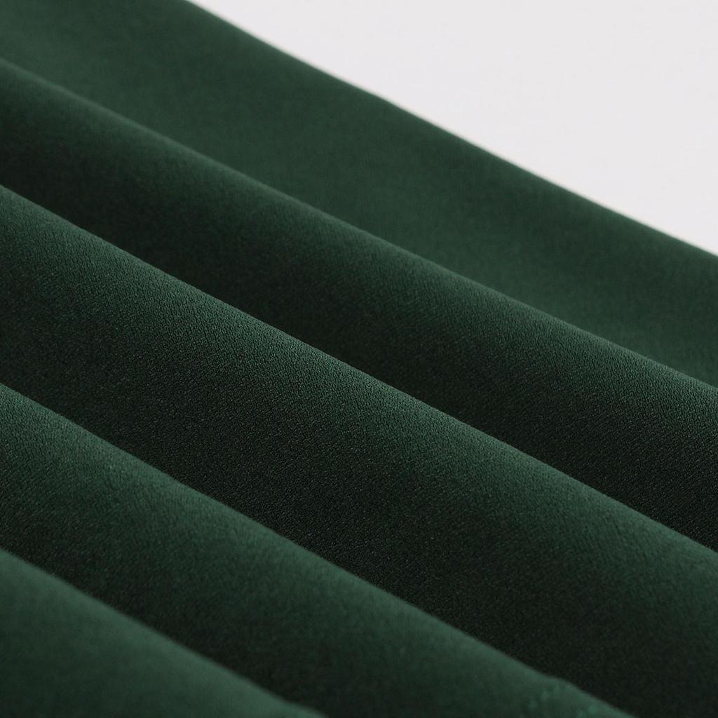 50s Swing Midi Dress for Women Bow V-Neck 1/2 Sleeves Belt Fit and Flare Evening Dresses Ladies Occasion Party Going Out Wear