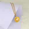 Meier Baroque pearl stud earrings stainless steel 18k gold pendant necklace earring set
