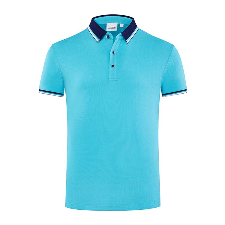 YHHC 98688 190G Long-staple Cotton Liquid Ammonia Pique Lapel Polo Shirt