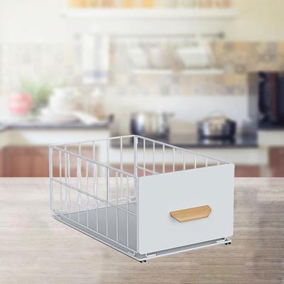 Οργανωτής Ντουλαπιού με Συρόμενο Συρτάρι Επεκτάσιμος Ράφι Αποθήκευσης για Ντουλάπι Κουζίνας