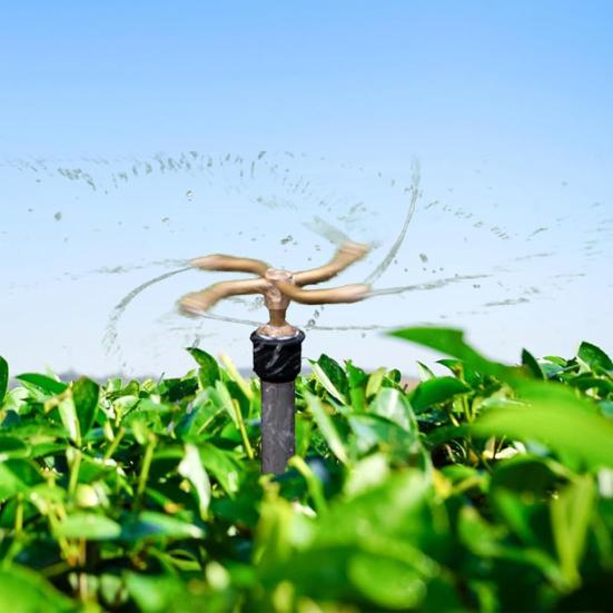 Automatisk roterende dyse hagevanningssystem 360-graders vanning roterende sprinkler Hele avlingssprøyte vanning for plener hager uteplasser