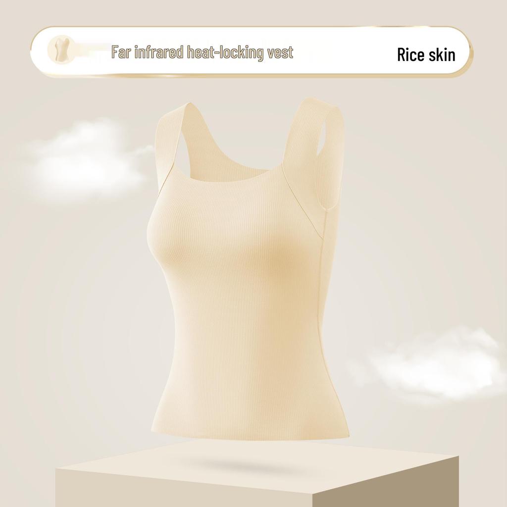 Seamless Infrared Warming Vest with Chest Pads for Women - Perfect for Autumn and Winter