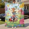 1pc Tom and JerryOutdoor Flannel Blanket Soft Plush Decor for Picnics, camping,Bedroom, Playroom, or Lunch Breakn1154A