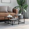 Coffee Table Gray Sonoma 68 X 68 X 40 Cm Particleboard