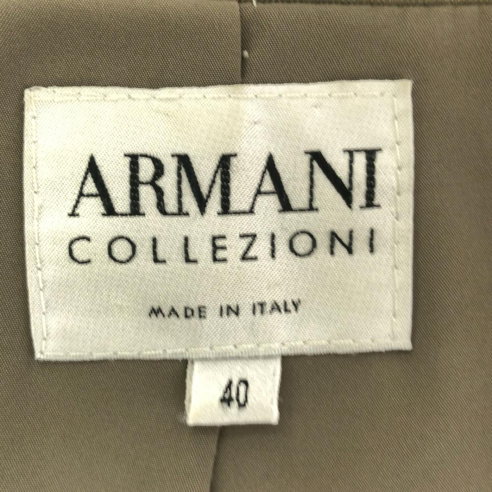 Armani Collezioni Made In Italy Wool Blend Tailored Jacket 40 Gray Women Used