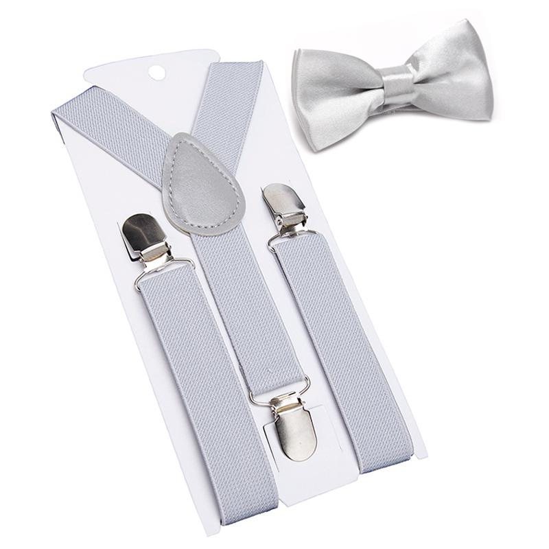 Suspenders Bowtie Set Kids Boy Girl Childrens Christmas Gift Designer Adjustable Y-Back Braces Wedding Clothing Accessories