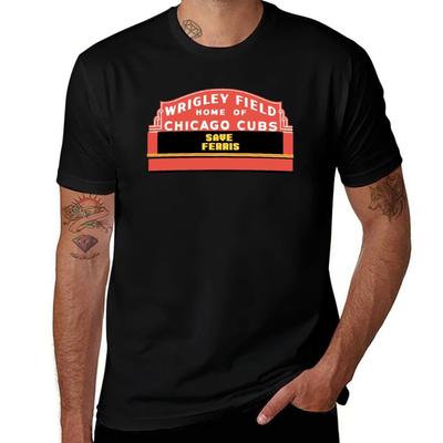 Save Ferris Wrigley Field Sign Tshirt Sporty Breathable Short Sleeve Tshirt