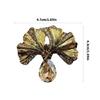 Elegant Gingko Leaf Brooch Pin Unique Lapel Pin Stylish Clothing Jewelry Plant Brooch Pin Suitable for Daily Party Wear