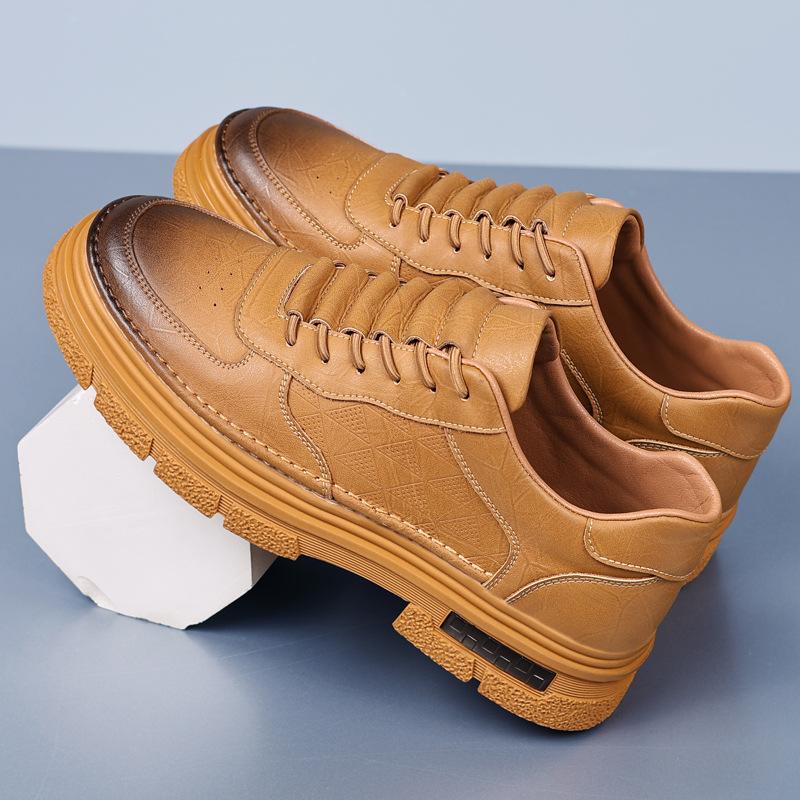 Hot-selling casual leather shoes 2025 autumn men's British versatile breathable fashion trendy shoes