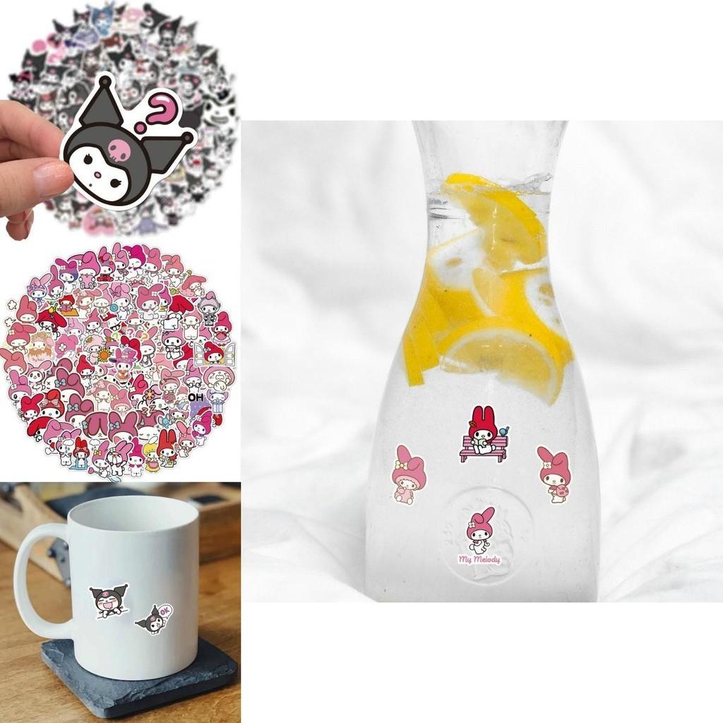 100pcs My Melody Stickers Cute Waterproof Kawaii Decals For Luggage And More