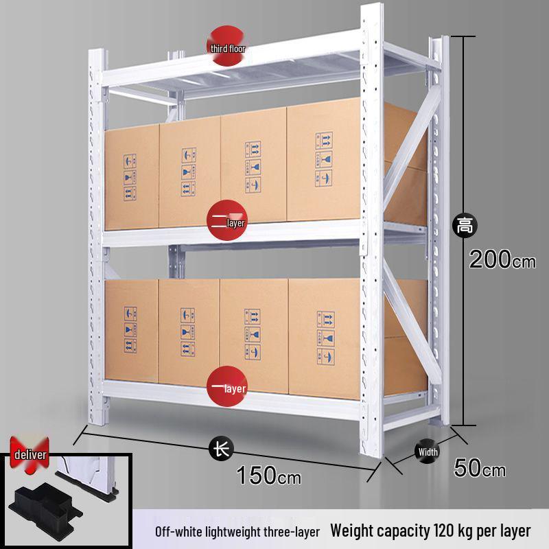 Multilayer Iron Cargo & Display Shelves for Storage