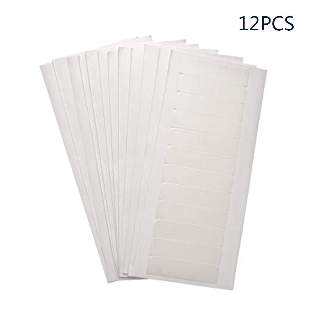 12 Pieces Tape in Hair Extensions Fabric Tapes Water Soluble Stickiness Home Supplies Useful Double-sided Sticker Styling