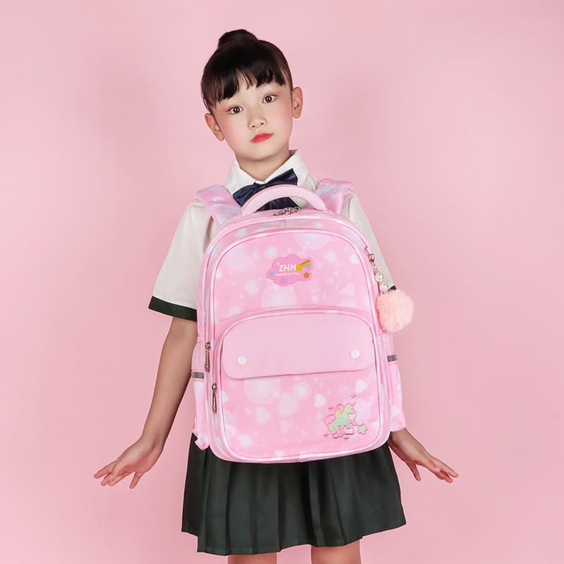 Adorable Oxford Cloth Backpack For Kids With Ergonomic Design And Cute Print