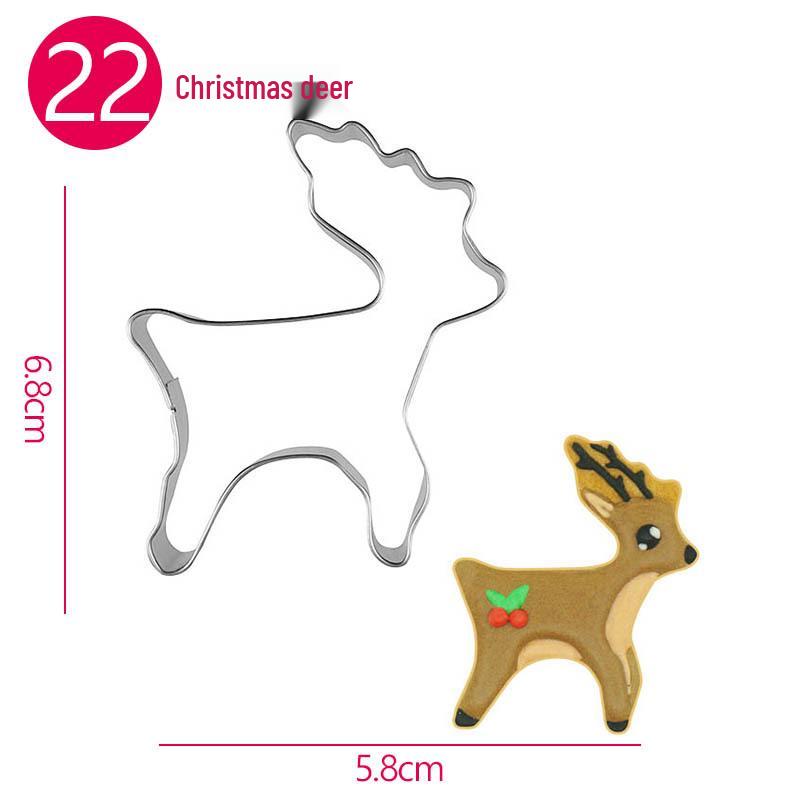 Stainless Steel Christmas Tree Cookie & Cake Cutter Mold Set