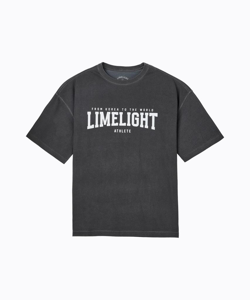 LIMELIGHT APPAREL Limelight Big Logo Cooling Oversized T-Shirt (Charcoal/White)