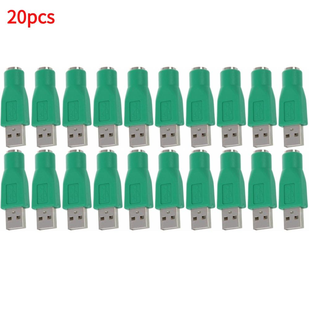 USB Male Port to PS/2 Female Converter Adapter for PC Computer Keyboard Mouse to USB 1.1 2.0 Min Computer Converter Accessories