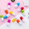 Pills Shaped Pens Smoother Writing Retractable Mini Portable Cute Cartoon Pills Shaped Pens for