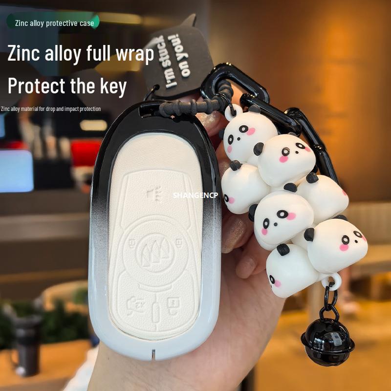 Light Blue Key Cover for Buick Models: Excelle, Encore, GL8, Verano, GL6, Regal, LaCrosse - Designed for Women