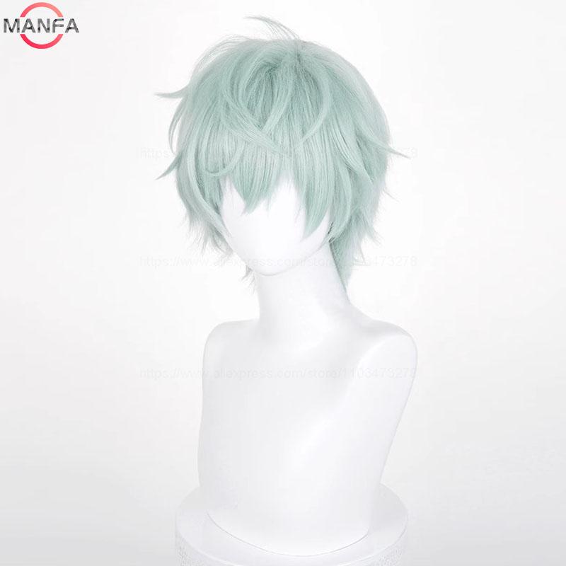 Buitenaards podium Kassa Cosplay Pruik 3 soorten korte kapsels Cosplay Anime Pruiken Hittebestendig Haar Halloween Feest Pruiken + Pruikenkap white
