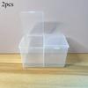 Clear Plastic Storage Box Dividers Multi-functional Organizer Swabs Makeup Brushes Tweezers Desktop Organizer Boxes Double-Layer