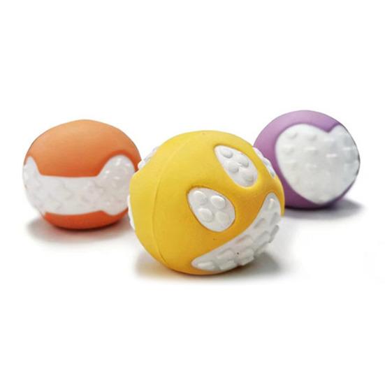 Pet Toy with Sound-producing Design Durable Latex Chew Toy Teeth Grinding And Gum Massage Toy for Small
