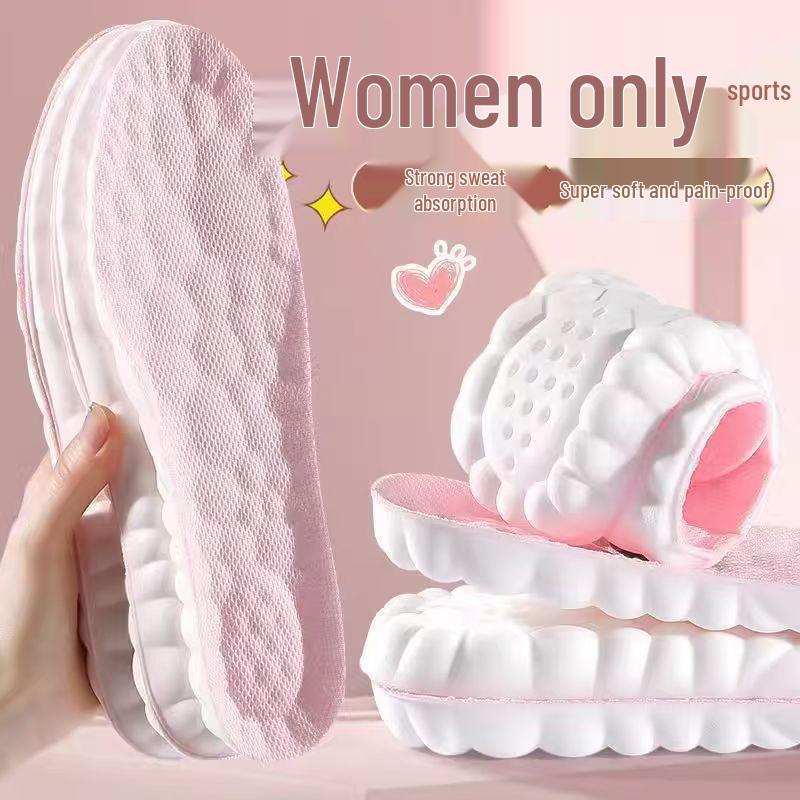 Third Gen PU Acupressure Insoles: Super Soft, Antibacterial, Deodorizing, Sweat-Absorbent & Breathable