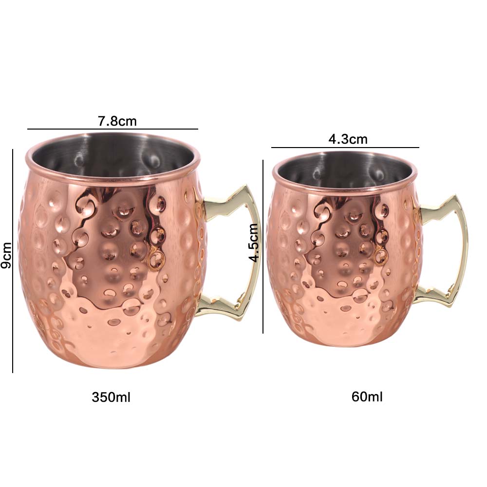 Wine Cup Stainless Steel Cup Russia Beer Cup Durable Moscow Mule Mug  Bar