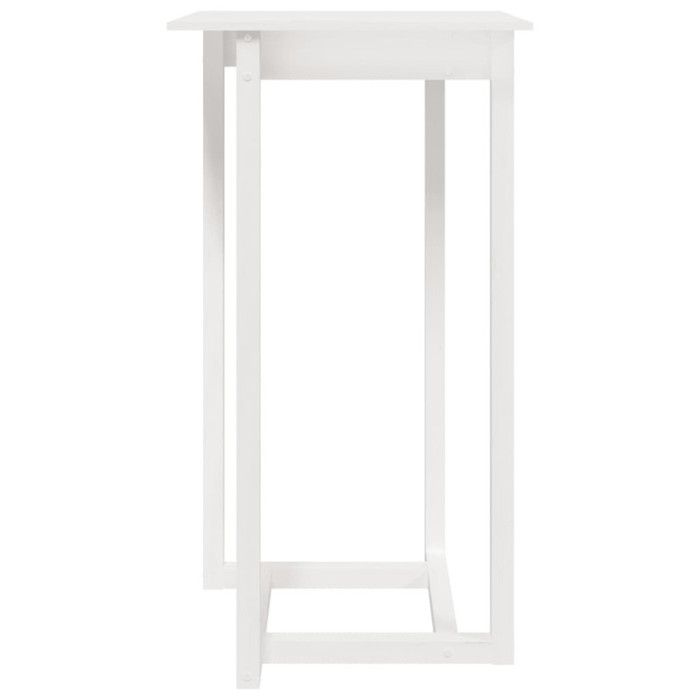 822178 vidaXL Table de bar Blanc 60x60x110 cm Bois massif de pin