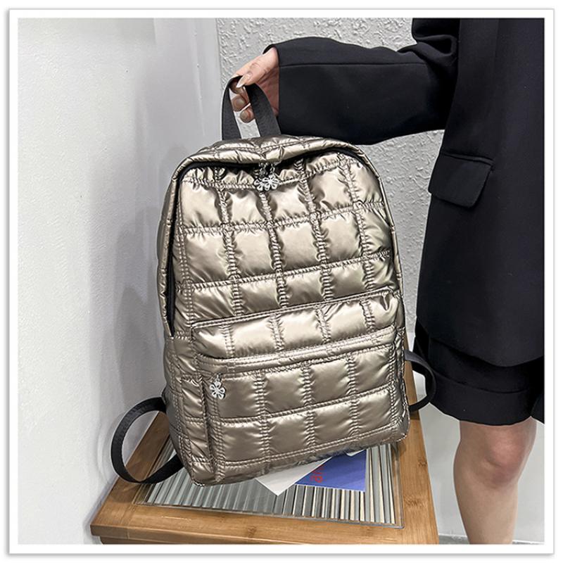 

Женский модный рюкзак большой емкости с вышивкой, хлопковый рюкзак для одежды, туристический рюкзак для отдыха на открытом воздухе one size золотой