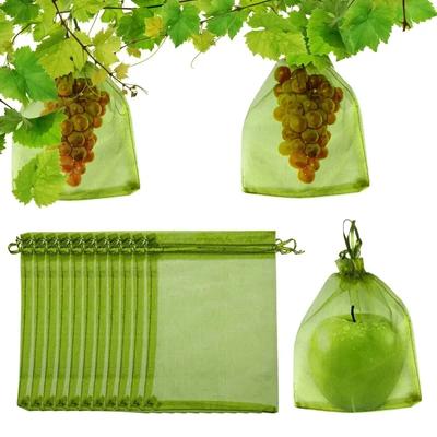 50Pcs Multipurpose Gift Bag Grapes Fruit Protection Bags Garden Mesh Gauze Orchard Pest Control Anti-Bird Netting