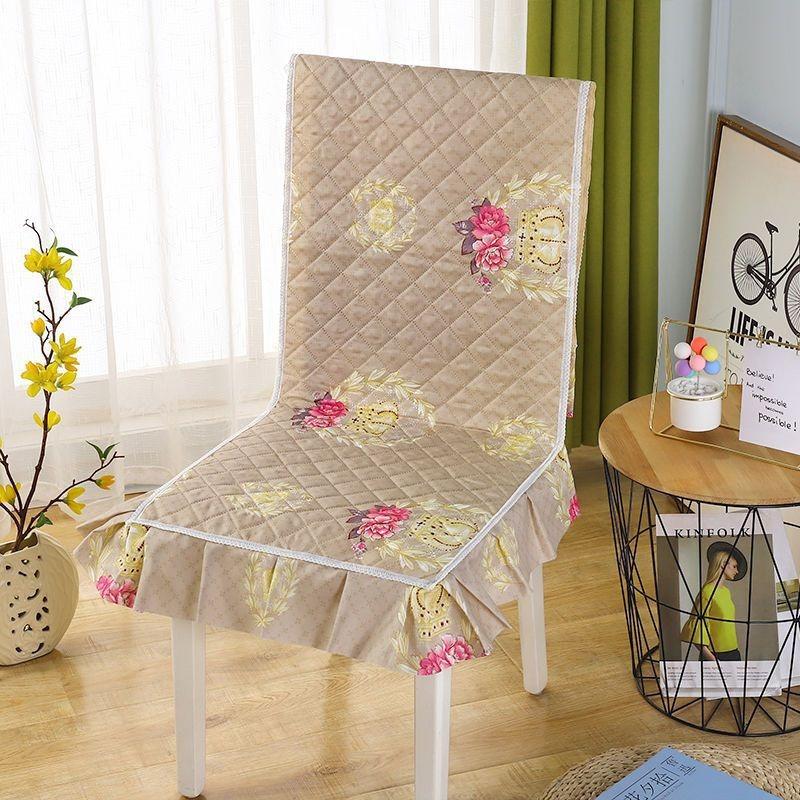 One Piece Seat Cover Quilted Checkered Skirt Hem Seat Covers Multiple Styles of Seat Cushions, Dust-proof and Anti Slip Chair Protective Covers