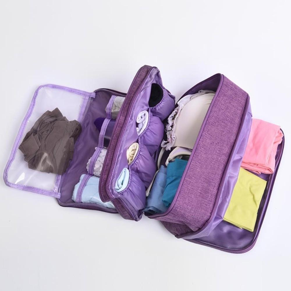 Multifunctional Underwear Organizer Bag Foldable Portable Toiletries Organizer Bag Large Capacity Dustproof Cationic Bra Bag