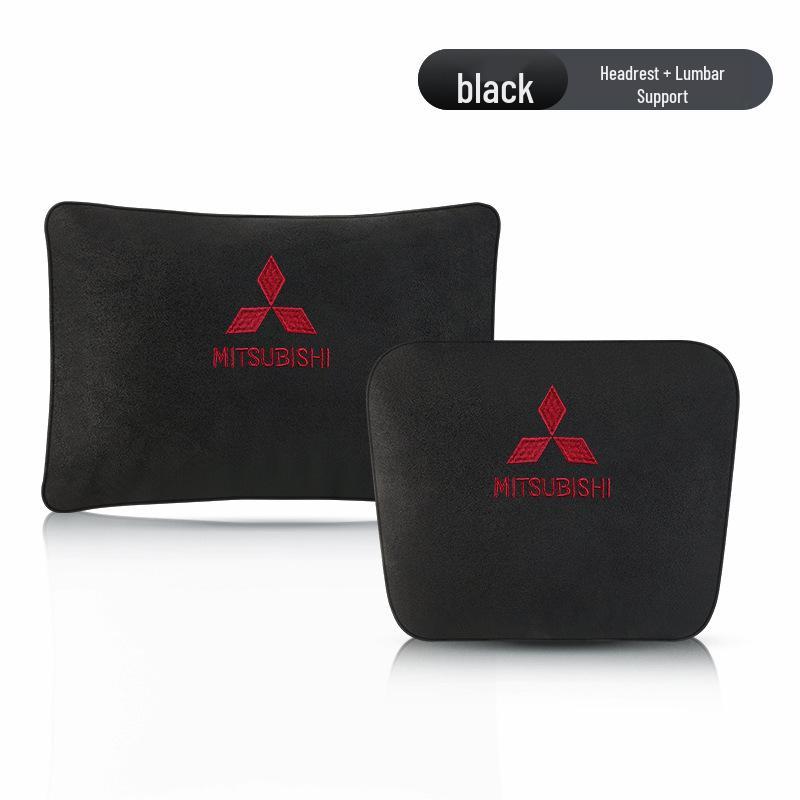 Mitsubishi-Compatible Car Headrest and Lumbar Support Pillow, Maybach Style
